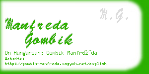 manfreda gombik business card